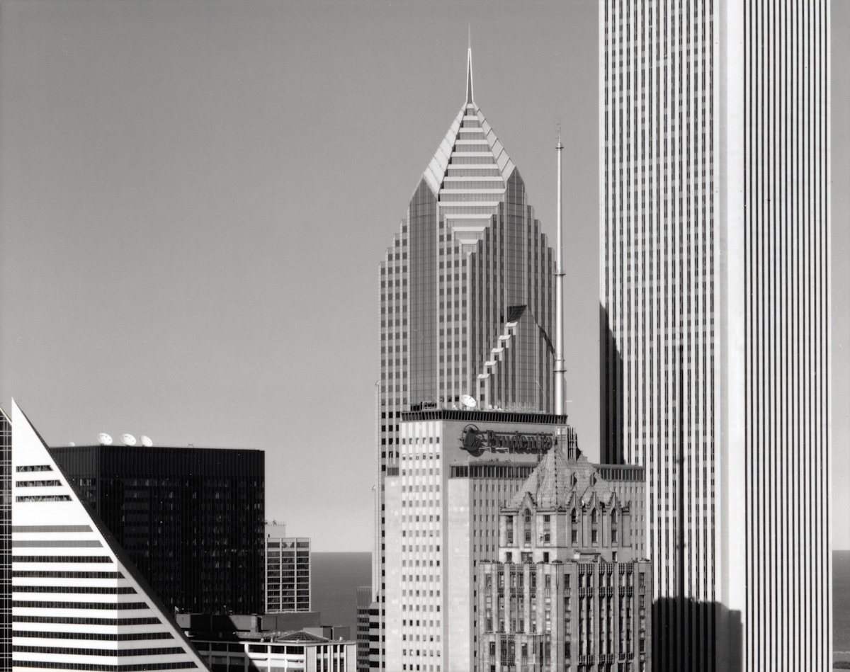   View from Xerox Building, 55 W. Monroe , 2000  Gelatin silver photograph.  16 3/4 x 21 7/8 inches 