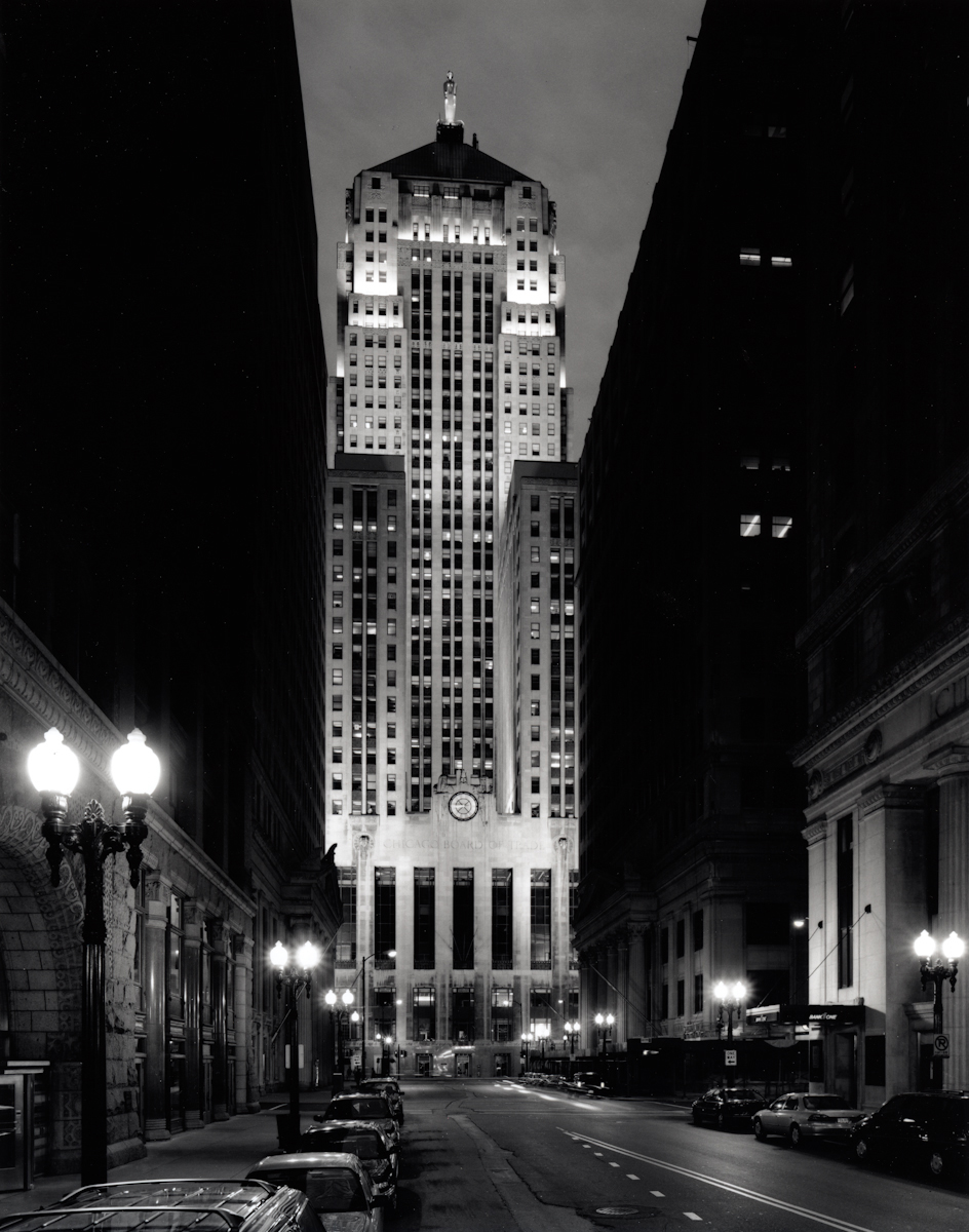   Chicago Board of Trade, 8:45 pm, June , 1999  Gelatin silver photograph.  21 7/8 x 17 inches 