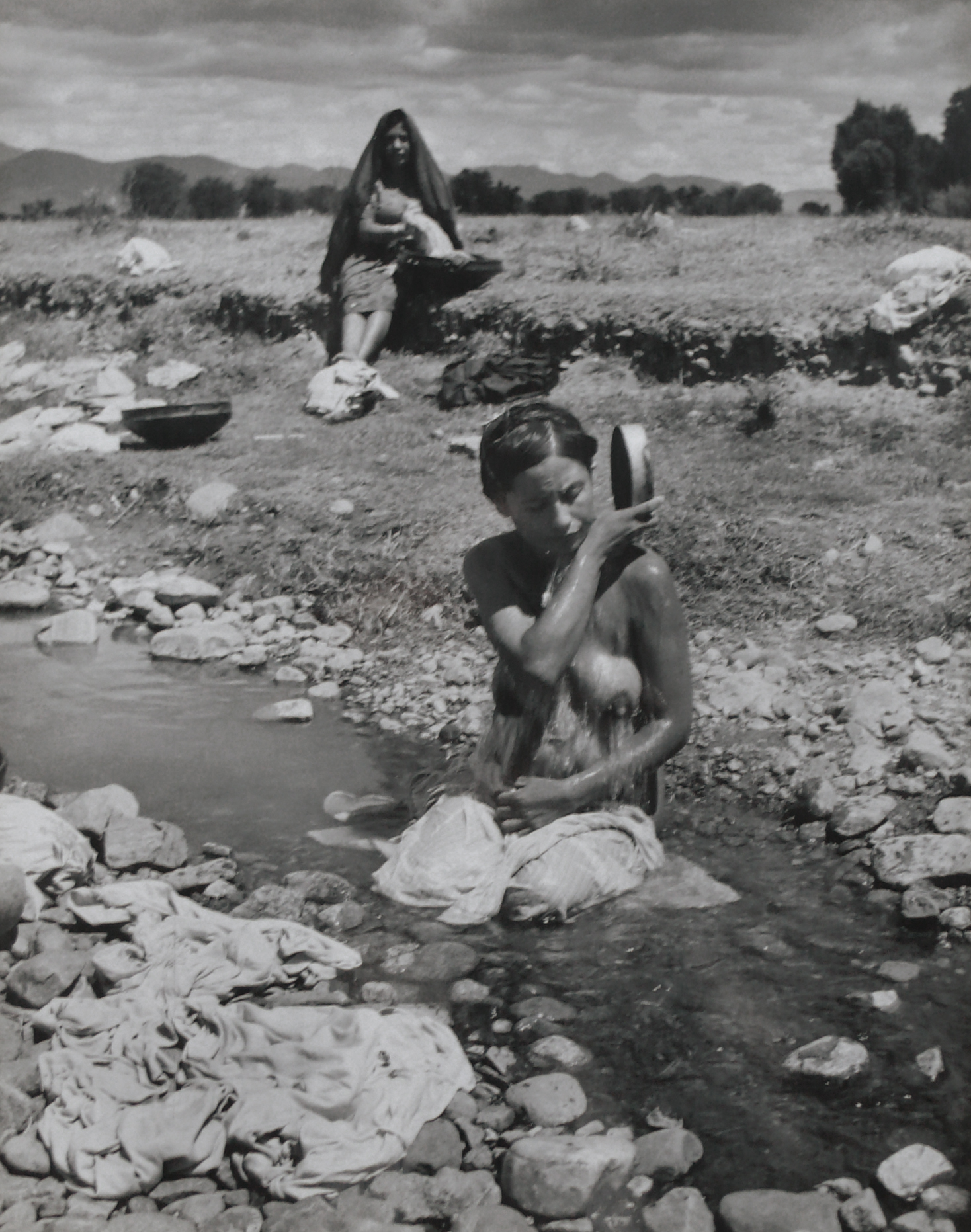   Tehuantepec Bathers , 1946-7  Gelatin silver photograph on mount.&nbsp;  13 3/8 x 10 9/16 inches 