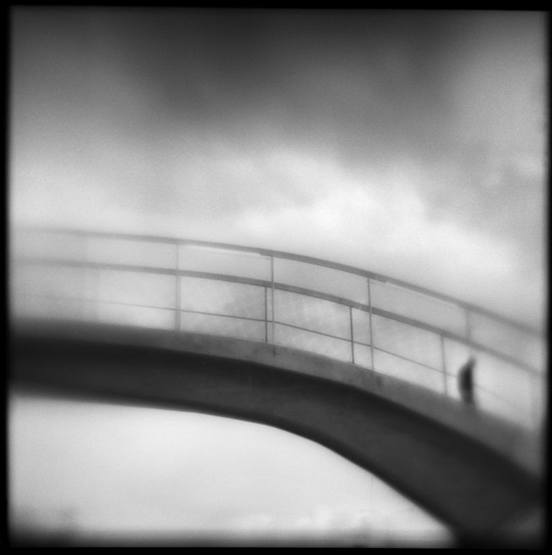 Bridge to Nowhere Hand-varnished, archival pigment print. 16 x 16 inches