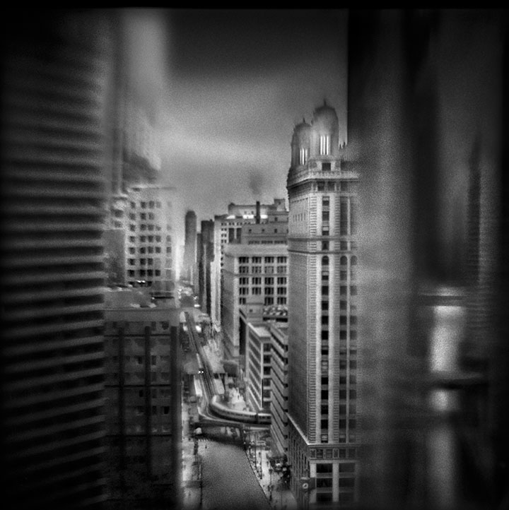   Lake &amp; Wabash,&nbsp;7:02 AM   Hand-varnished, archival pigment print.&nbsp;  16 x 16 inches 