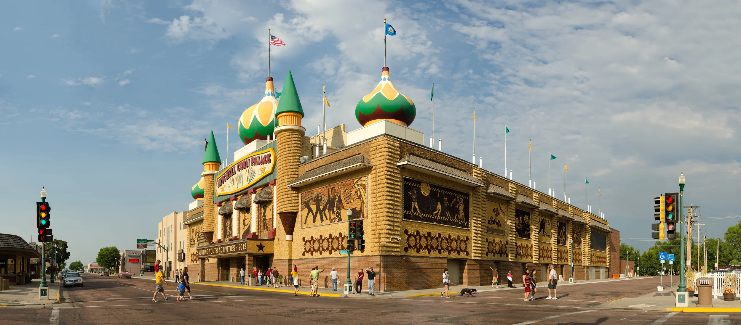 The Corn Palace; Mitchell, SD, 2012 Archival pigment print. 20 x 45 inches