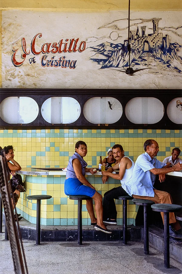 El Castillo Bar , Havana, Cuba, 1999 Archival pigment print. 20 x 13 3/8 inches