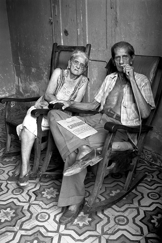 Old Couple , Havana, Cuba, 1999 Archival pigment print. 20 x 13 3/8 inches