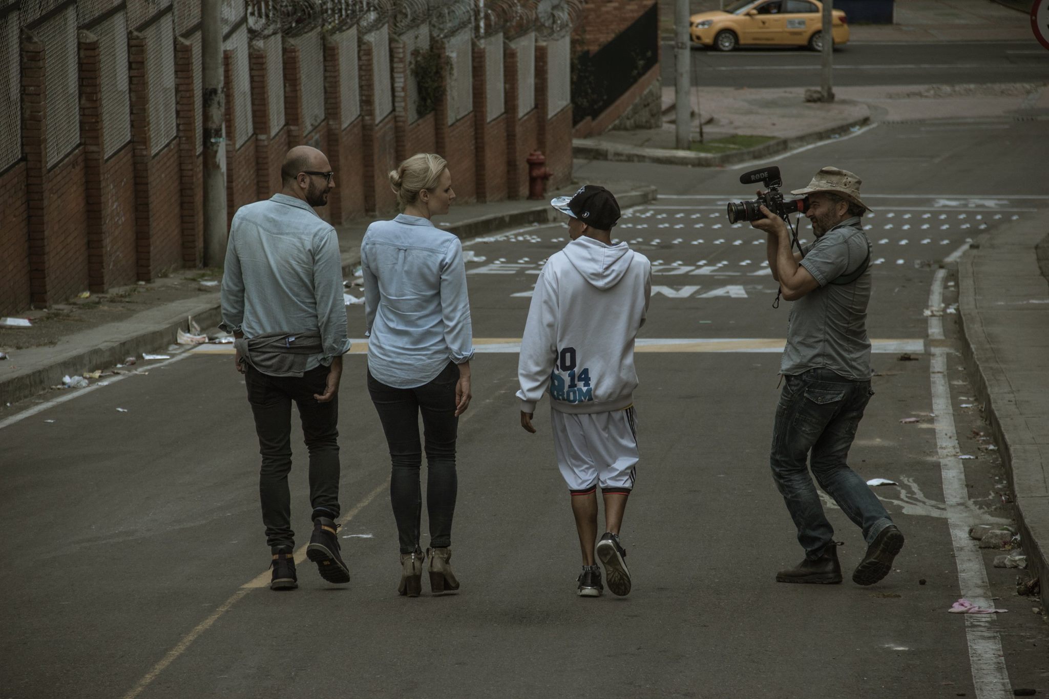 Walking through Bogota's 'Fear St' in Colombia with the barrio's crime boss. Photo: Mario Cardona.