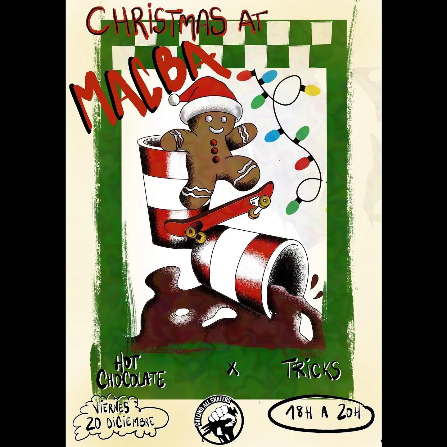 Merry Christmas to Everyone!! 
Un a&ntilde;o m&aacute;s nos vemos en MACBA para celebrar la Navidad 🎄 en Comunidad con una CHOCOLATADA entre Risas, Villancicos, Trucos y Buen Rollo! 

Este VIERNES 20 de Diciembre de 18h a 20h 
Estaremos d&aacute;ndo