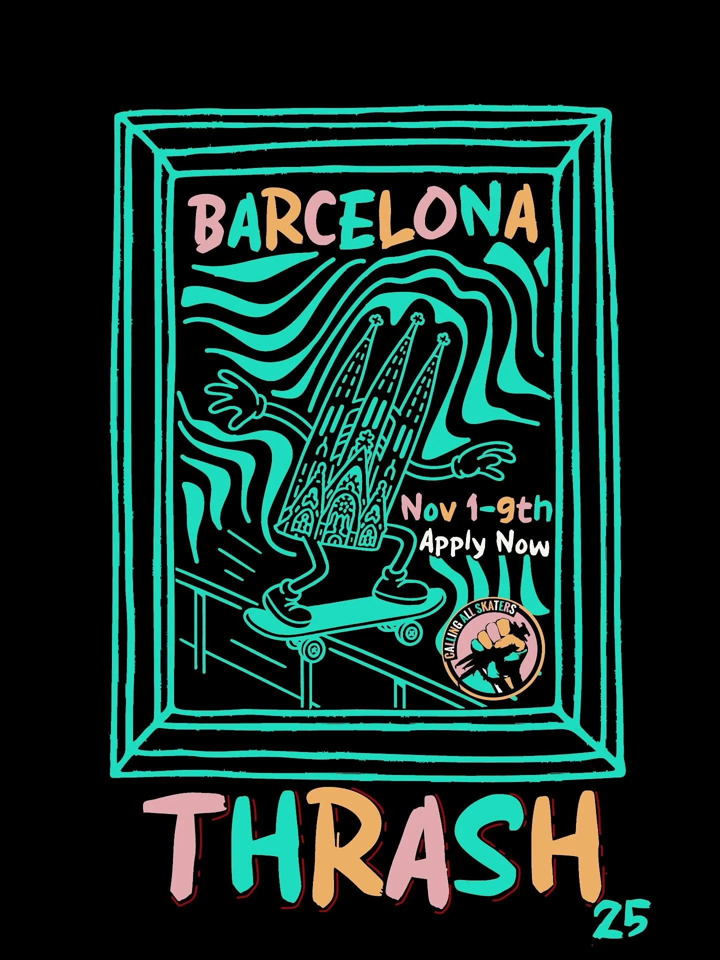 Dreaming of a skate trip to Barcelona? 

Skate. Serve. Grow. 🛹🔥
Join BARCELONA THRASH this Nov 1-9th &mdash; 9 days of skating legendary spots, living with an epic crew, and growing in faith together.

Skate hard. Eat well. Serve the city. Leave wi