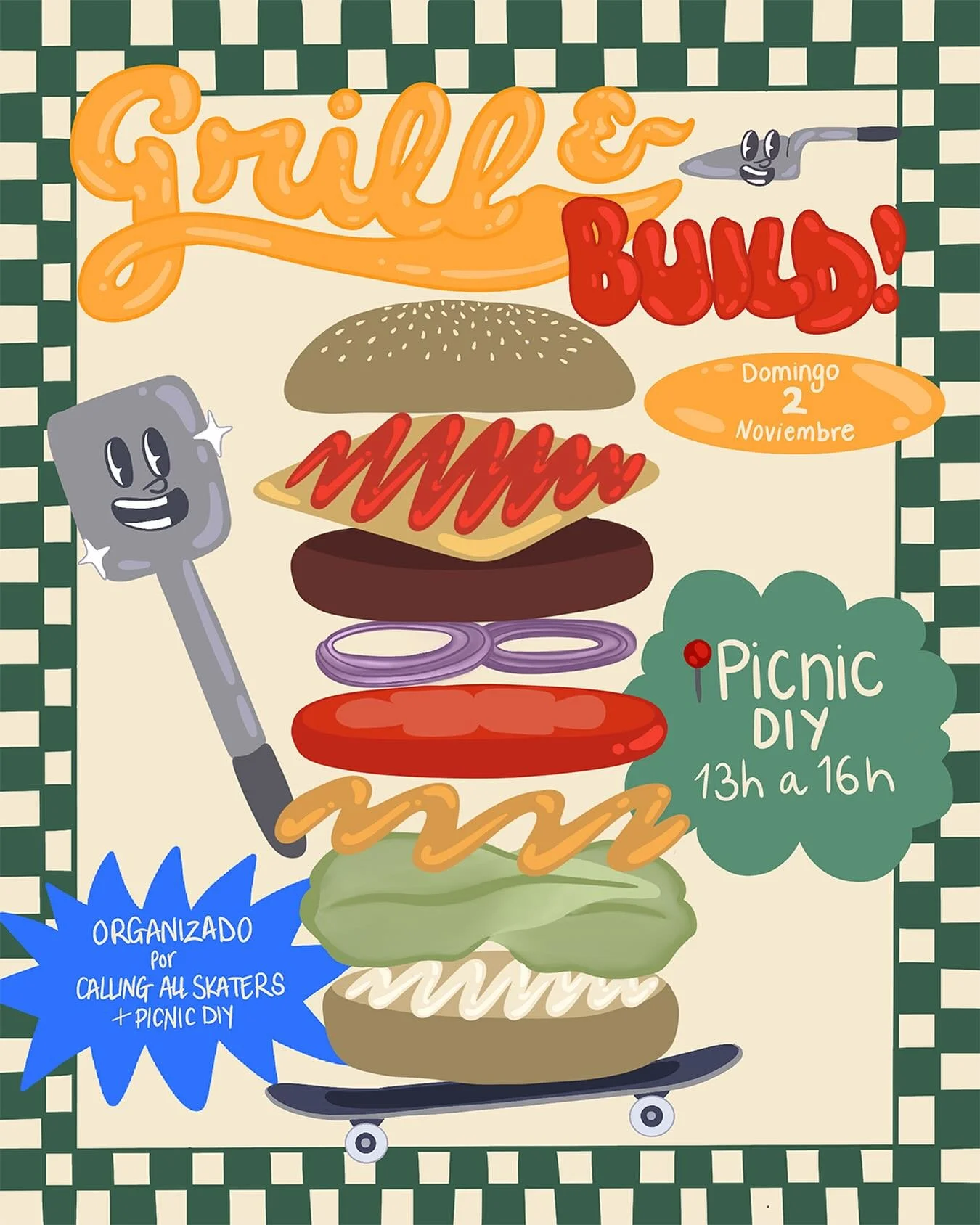 Este domingo unimos fuerzas con @picnic_diy para un d&iacute;a de comunidad, skate y colaboraci&oacute;n. 🤝🛹 

🔥 Habr&aacute; barbacoa, construcci&oacute;n de nuevos m&oacute;dulos 🦺⚒️ y hasta alg&uacute;n best trick! 

&iexcl;No te lo pierdas!

