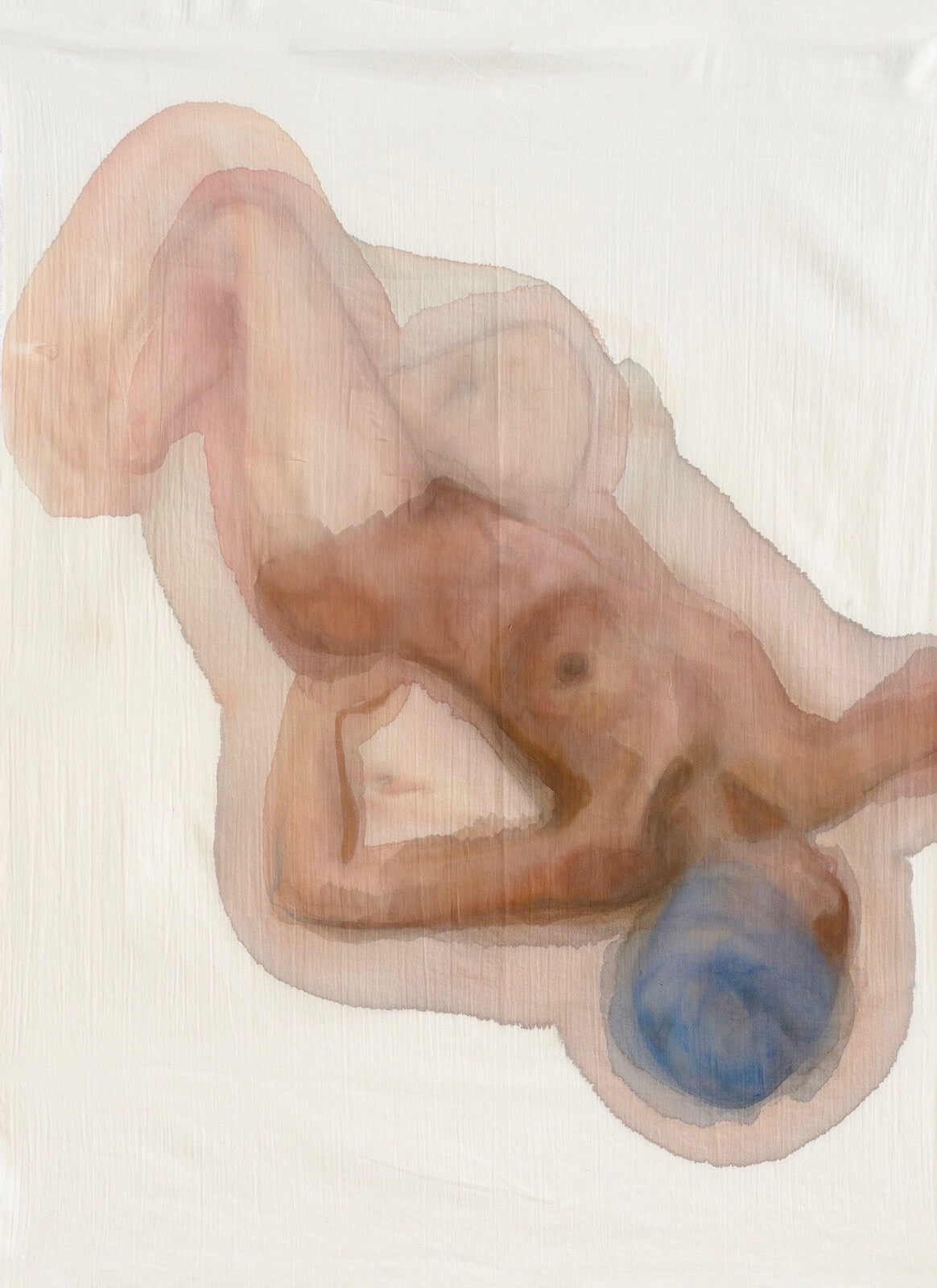 Adopt The Pace of Nature Her Secret Is Patience Watercolour on muslin 105 x 80cm £3200 emponsonby@gmail.com