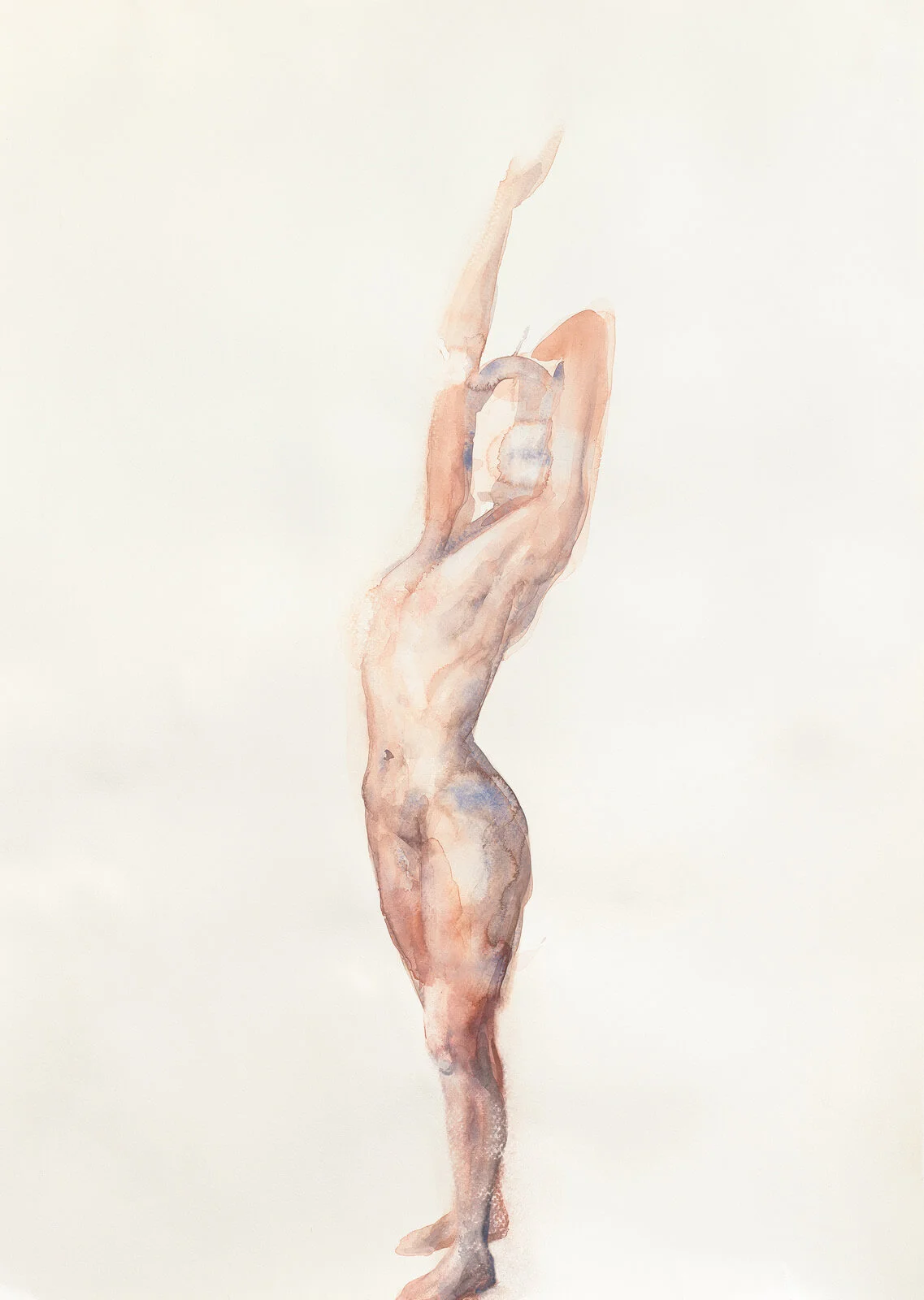 Deep Breath Watercolour on Paper 86 x 50cm SOLD emponsonby@gmail.com