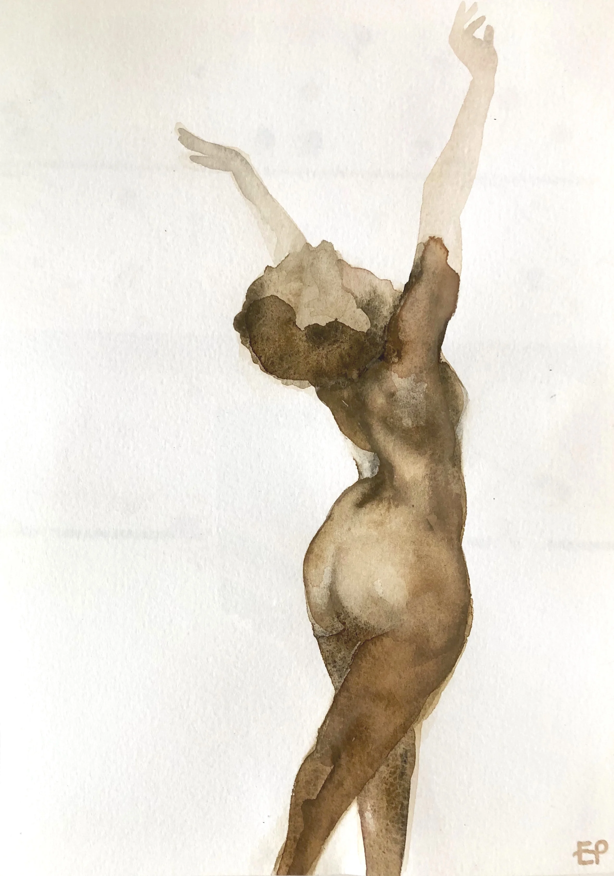 Nirvana 1 Watercolour on paper 30 x 21cm SOLD emponsonby@gmail.com