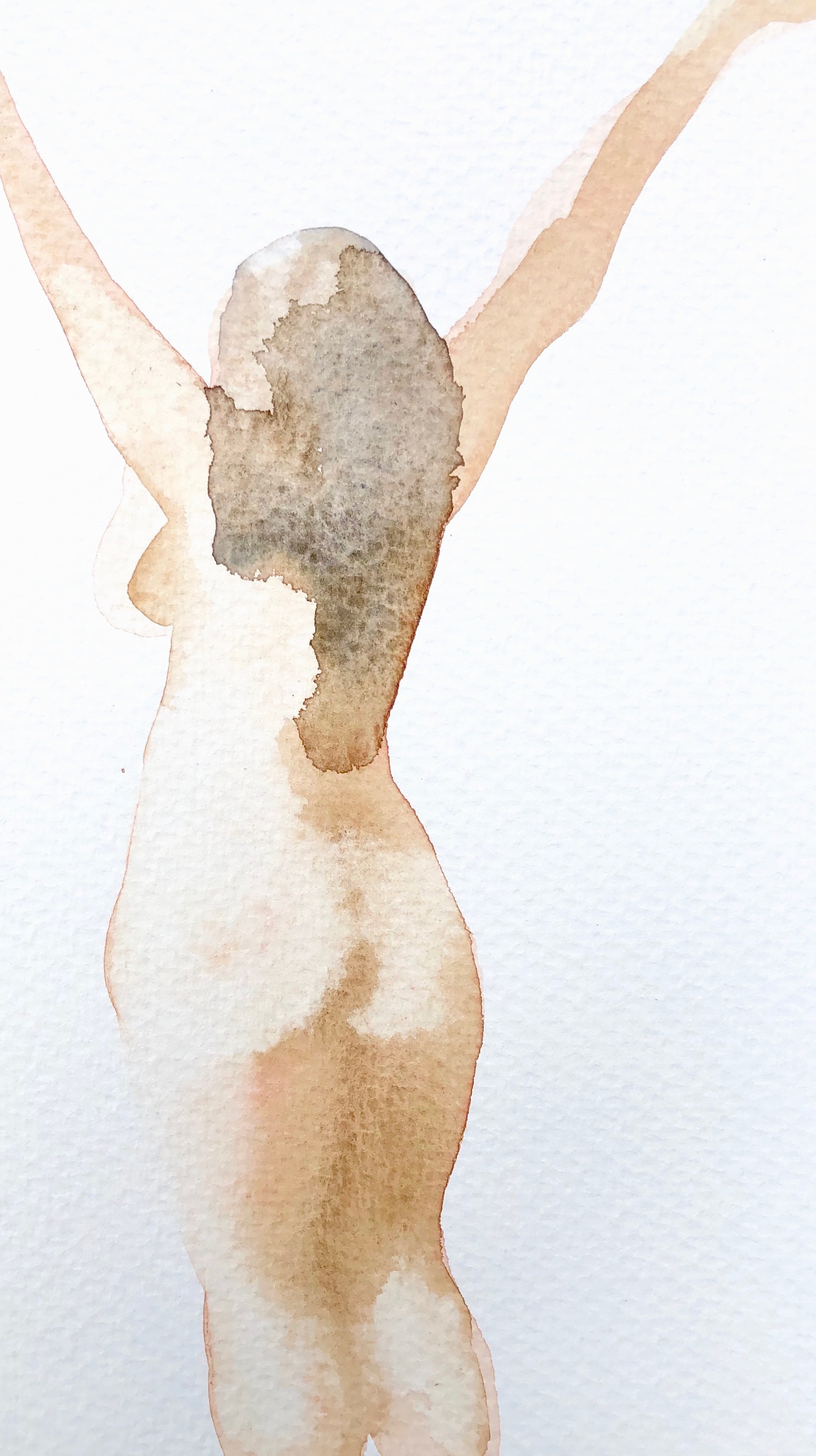 Joy 9 Watercolour on paper 21 x 12cm SOLD emponsonby@gmail.com