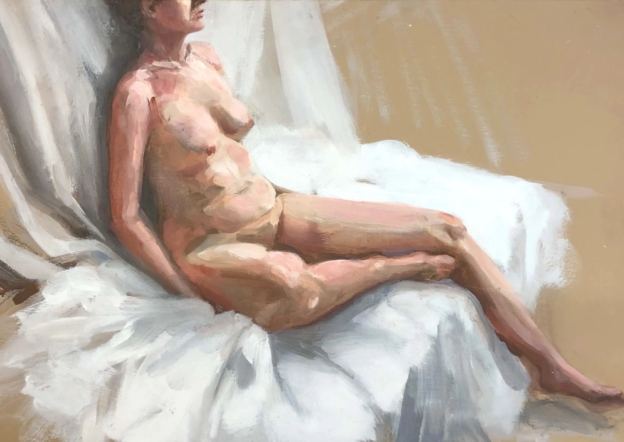 Ten Minutes Until Tea Oil on panel 22 x 32cm SOLD emponsonby@gmail.com