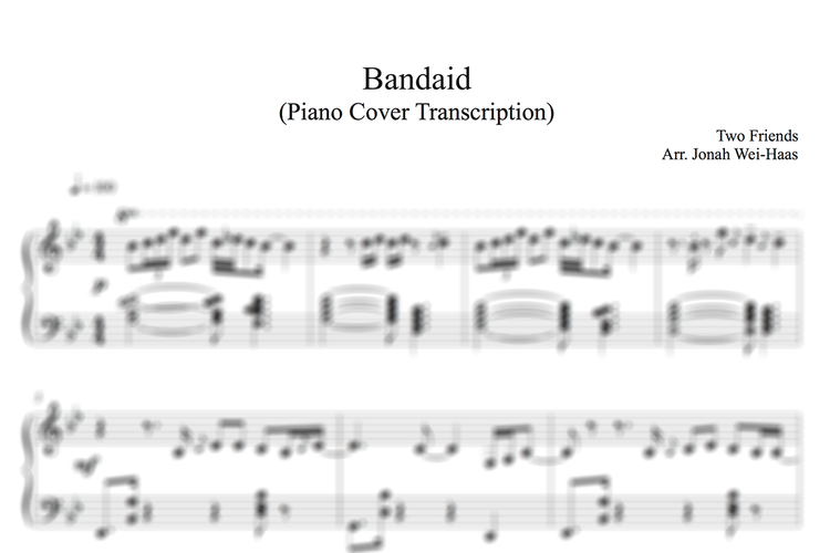 Sheet Music Jonah Wei Haas