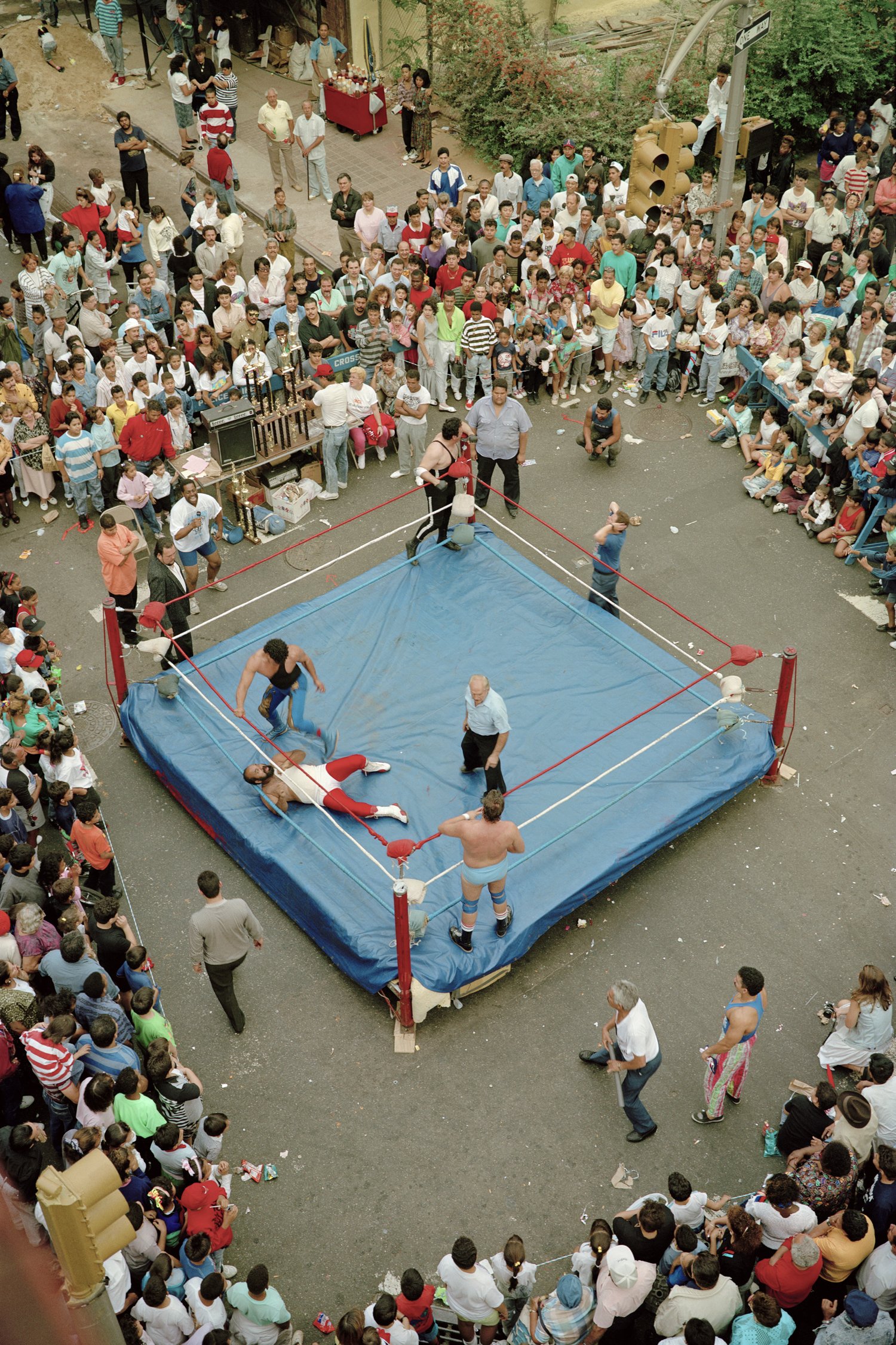 13 Wrestling Match on Clinton Street, 1990.jpg