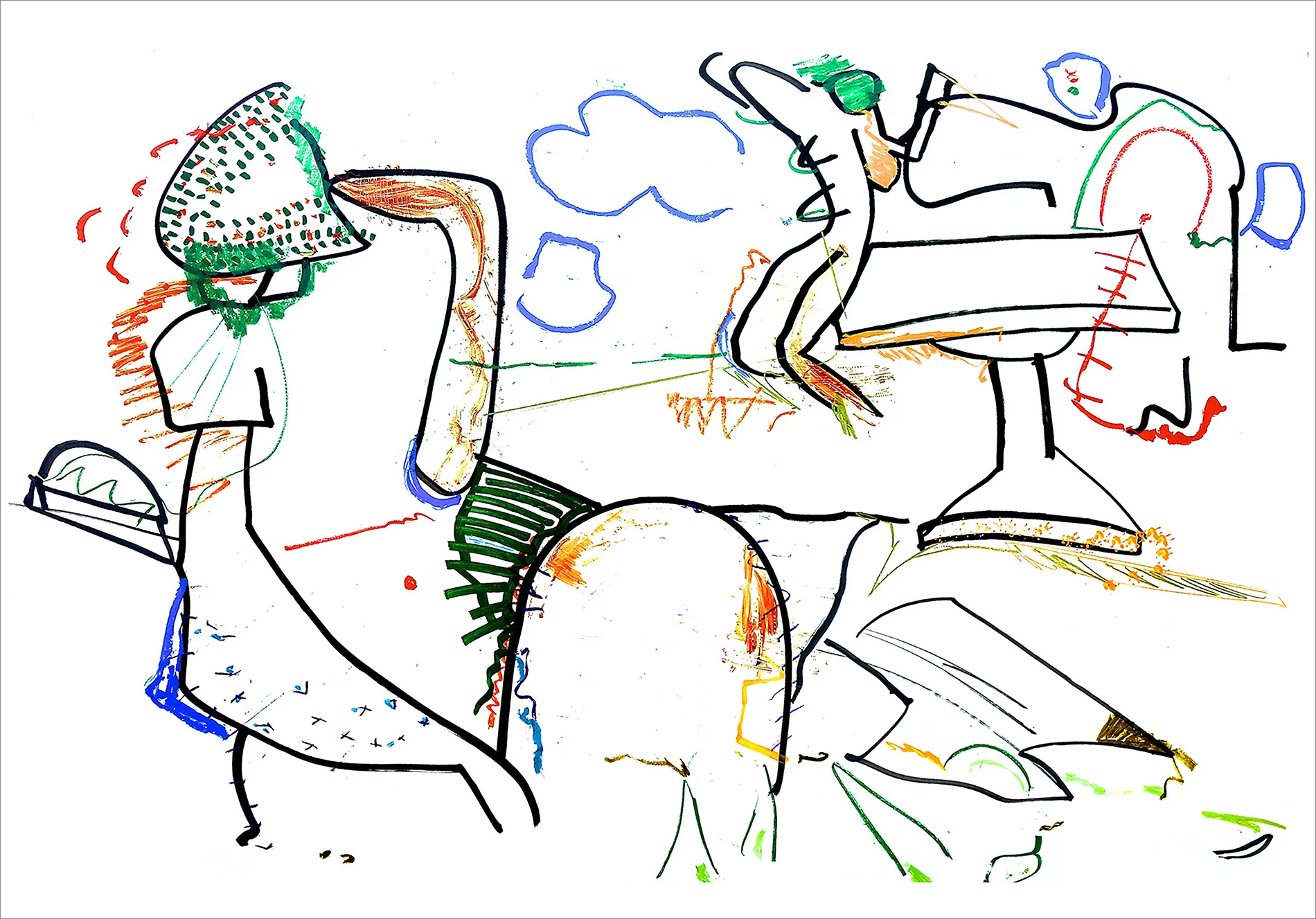 Recline 51 x 73