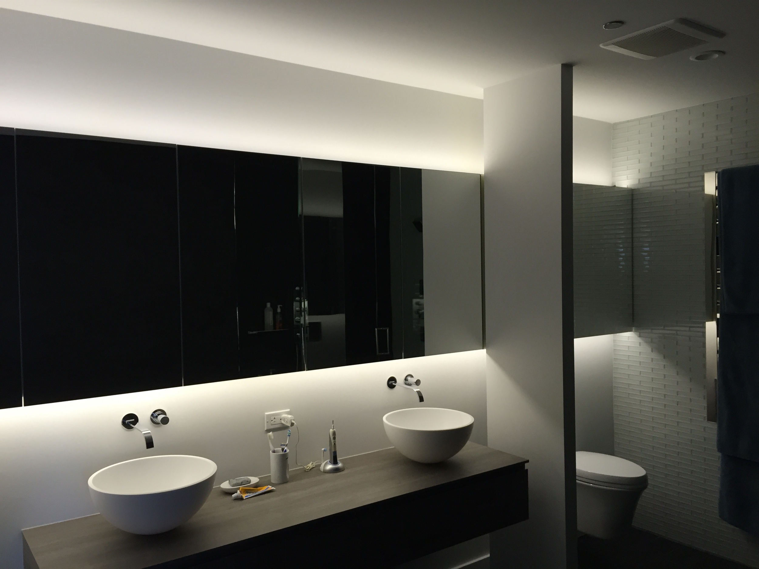 In-Progress Photo of Master Bathroom