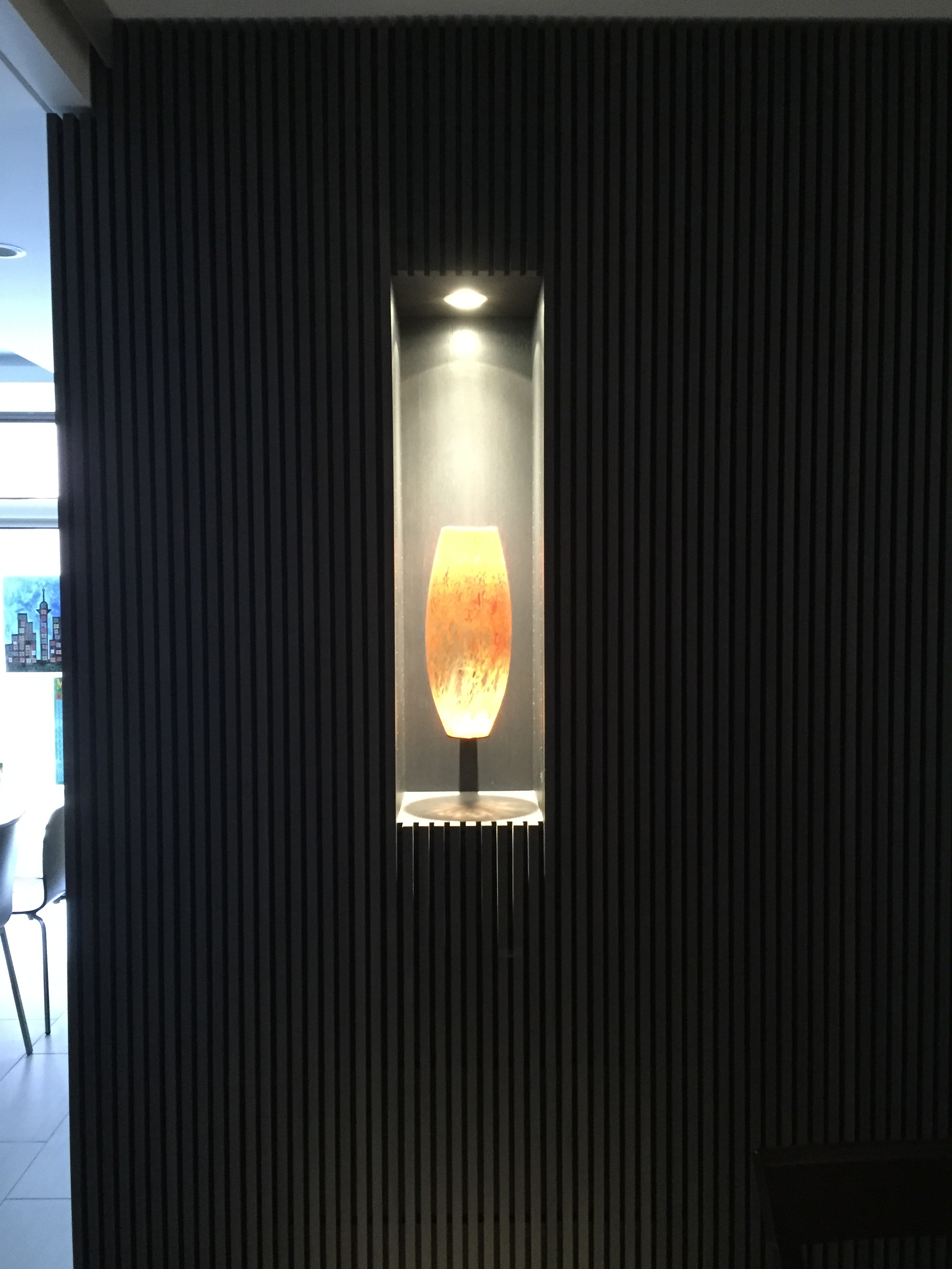 Recessed Display Cove with Accent Lighting