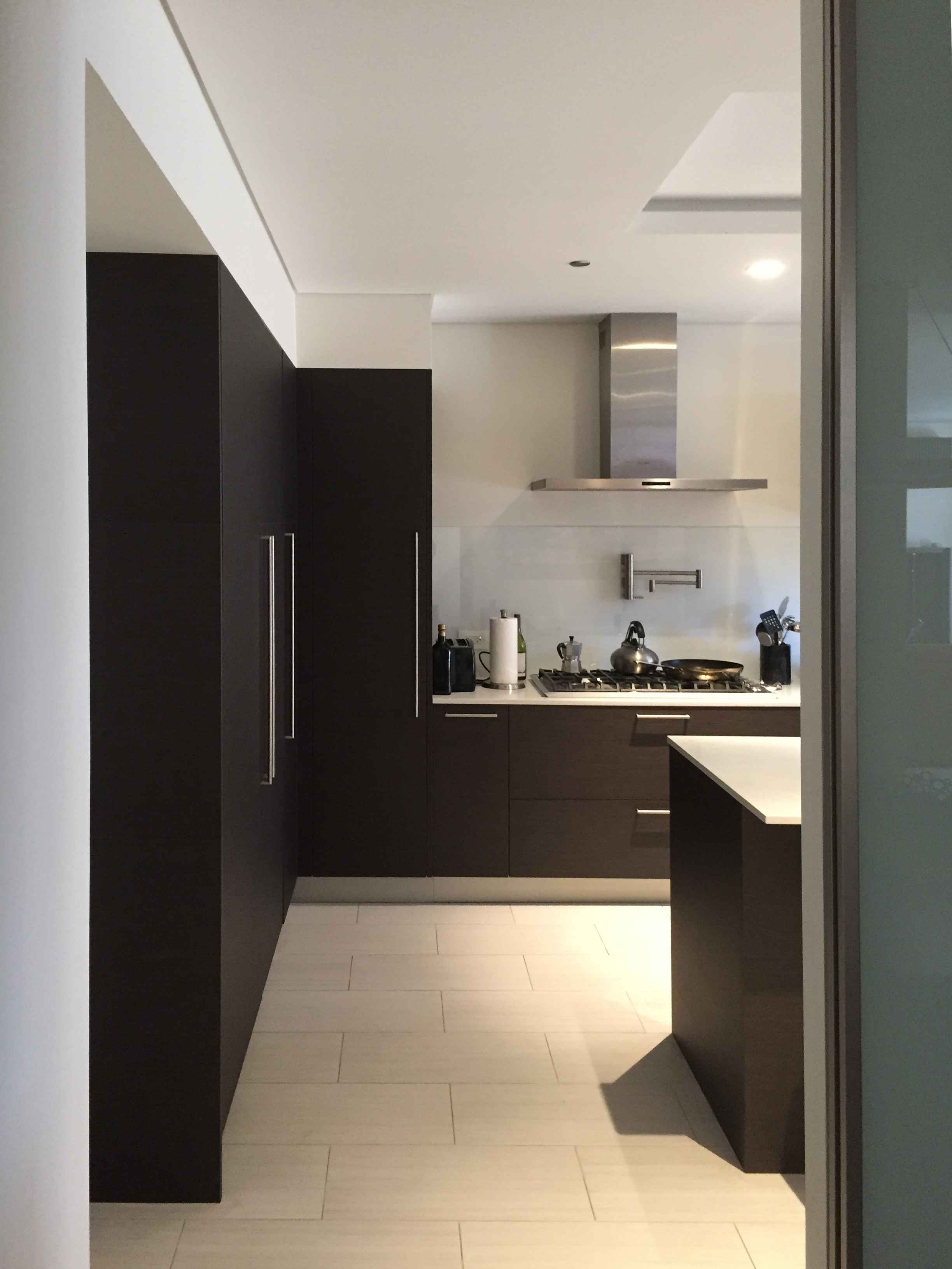 In-Progress View of Kitchen Entry From Dining Room