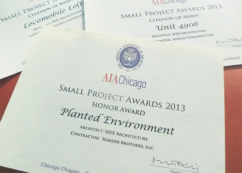 AIA Chicago Small Project Honor Award Recipient