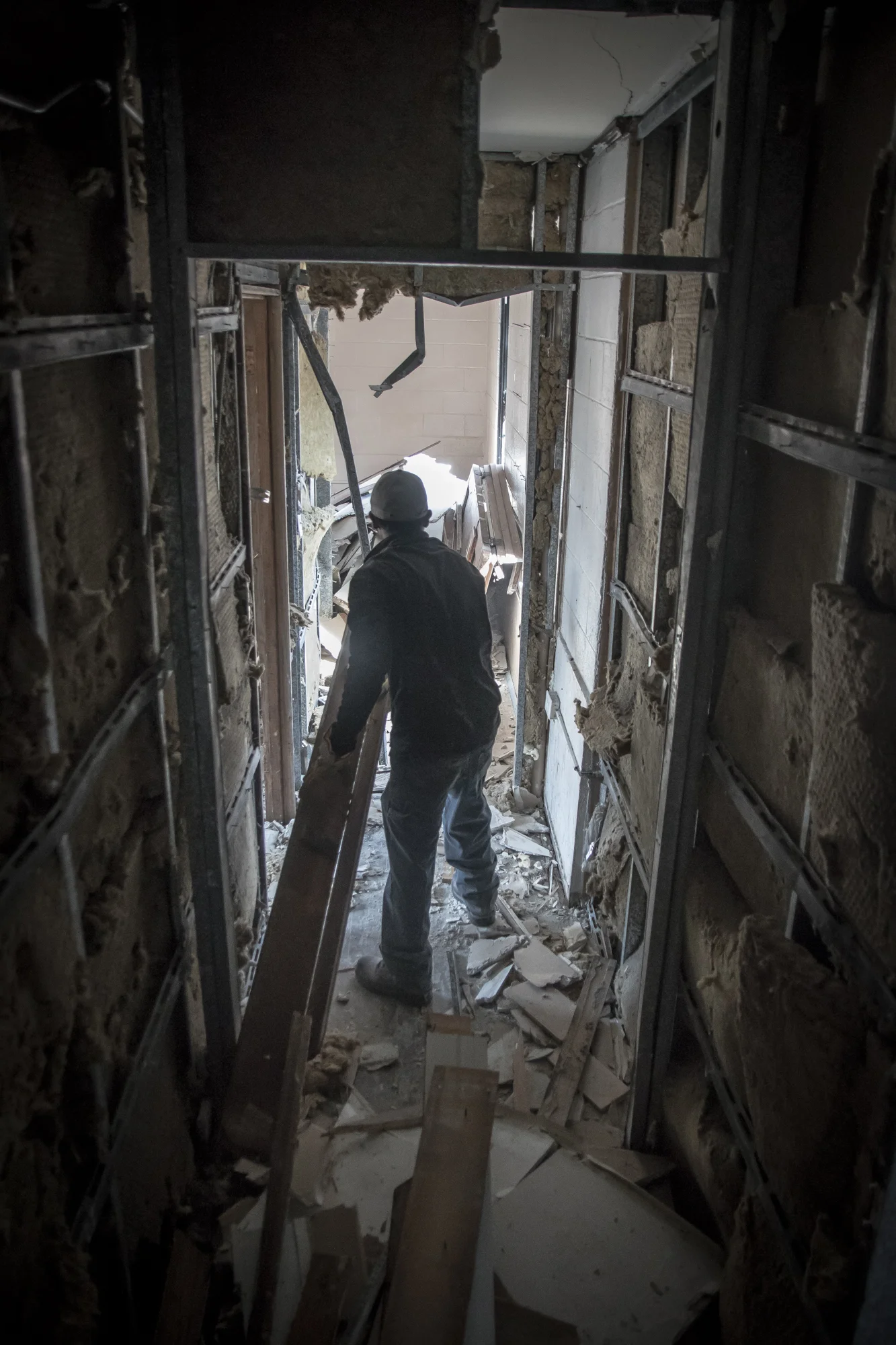 Stripping materials away is only half the battle.  Removing the debris is a job in-and=of-itself!