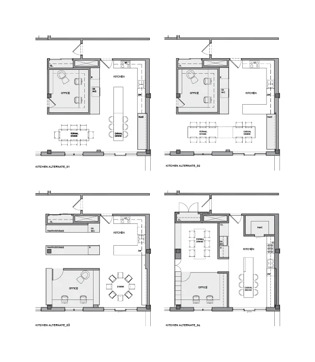 Kitchen Layout Studies