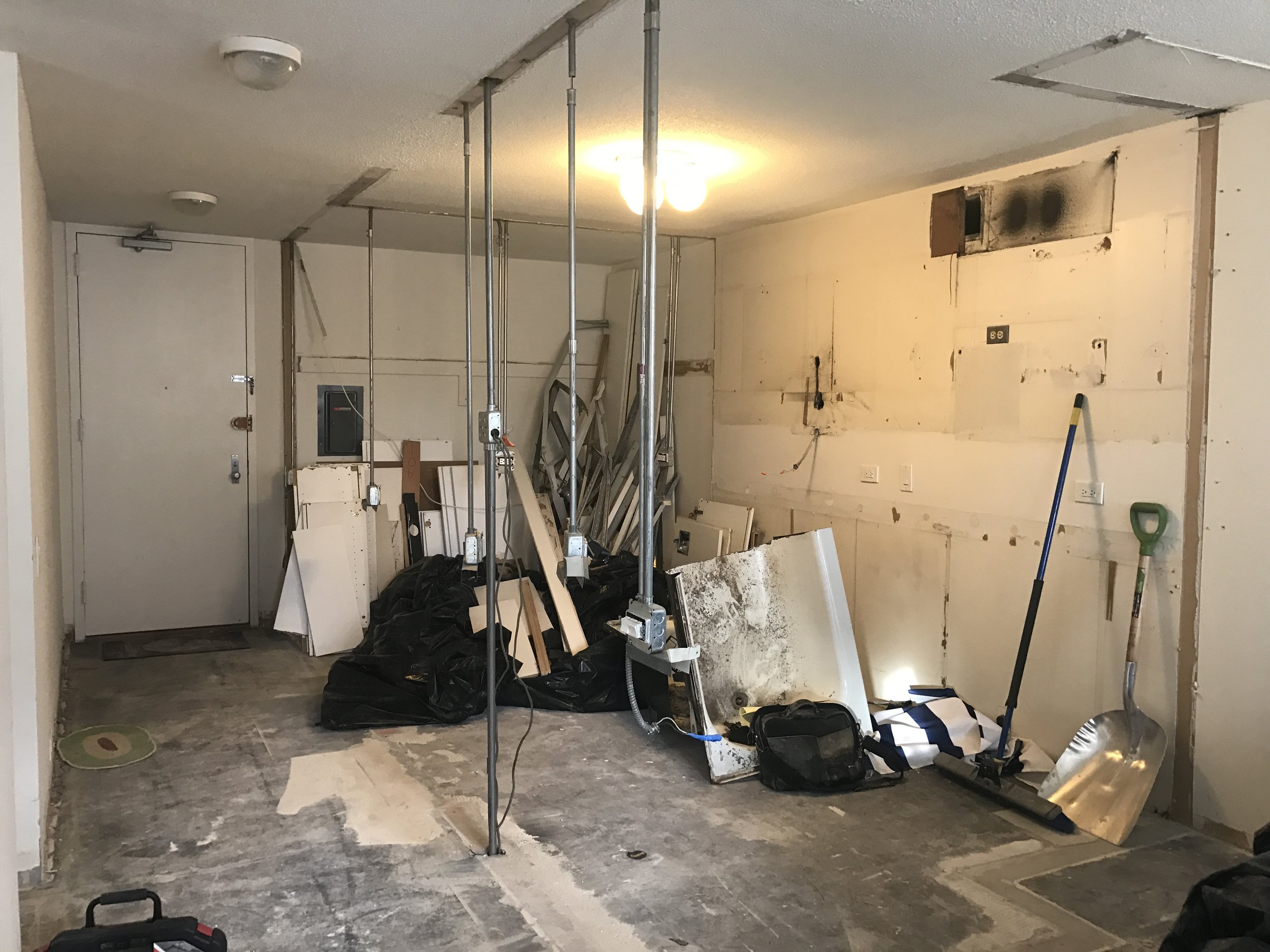 Kitchen: Post-Demolition
