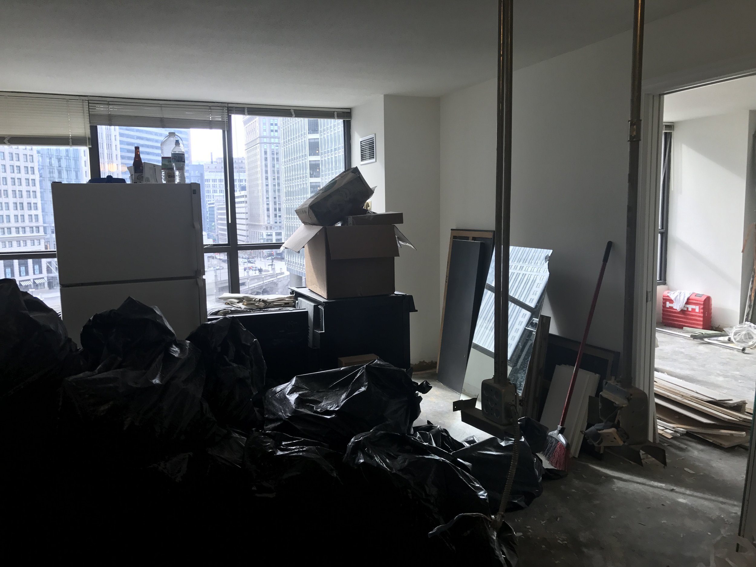 Living Area: Post-Demolition