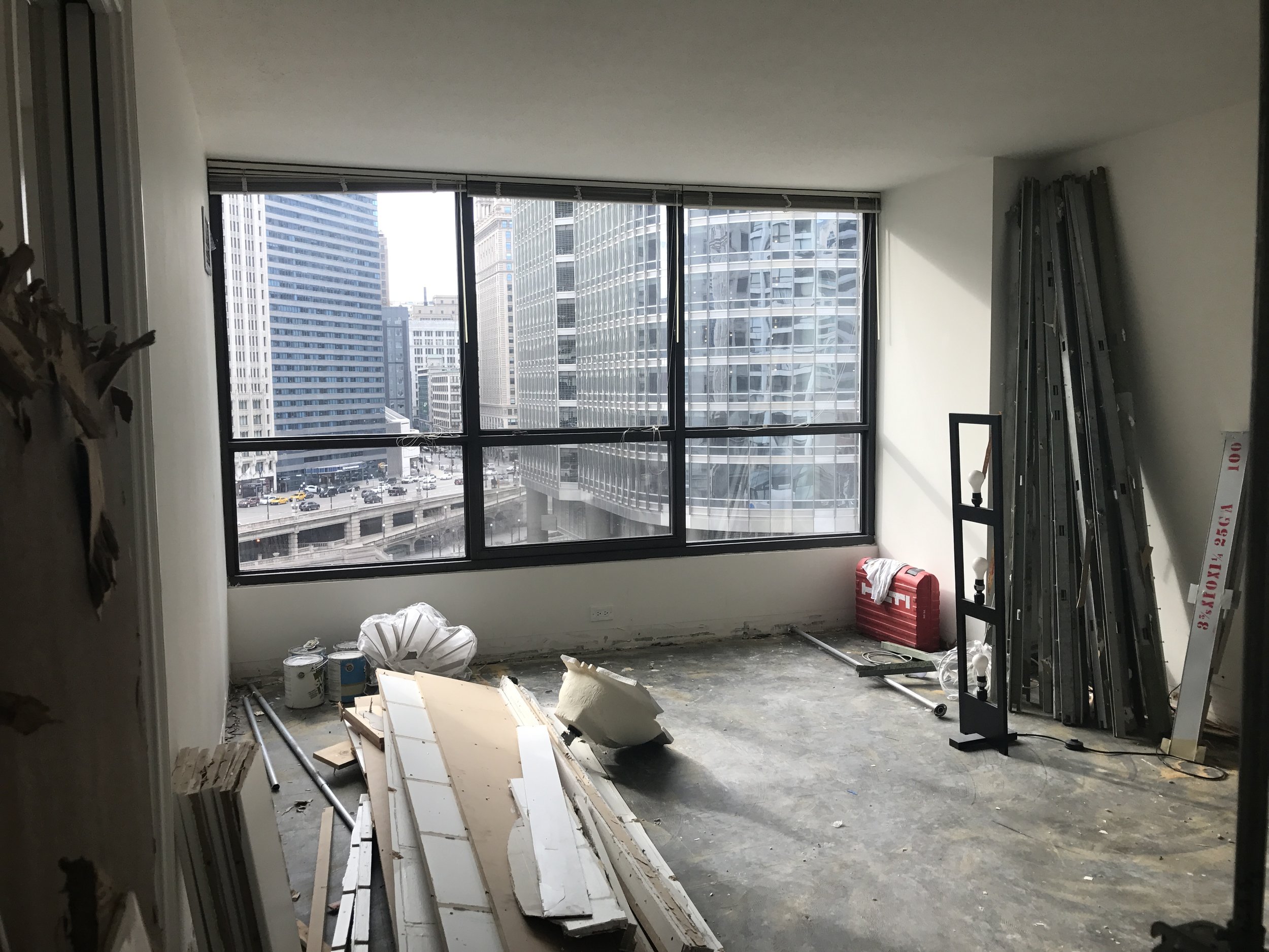 Bedroom: Post-Demolition facing the river and Trump Tower