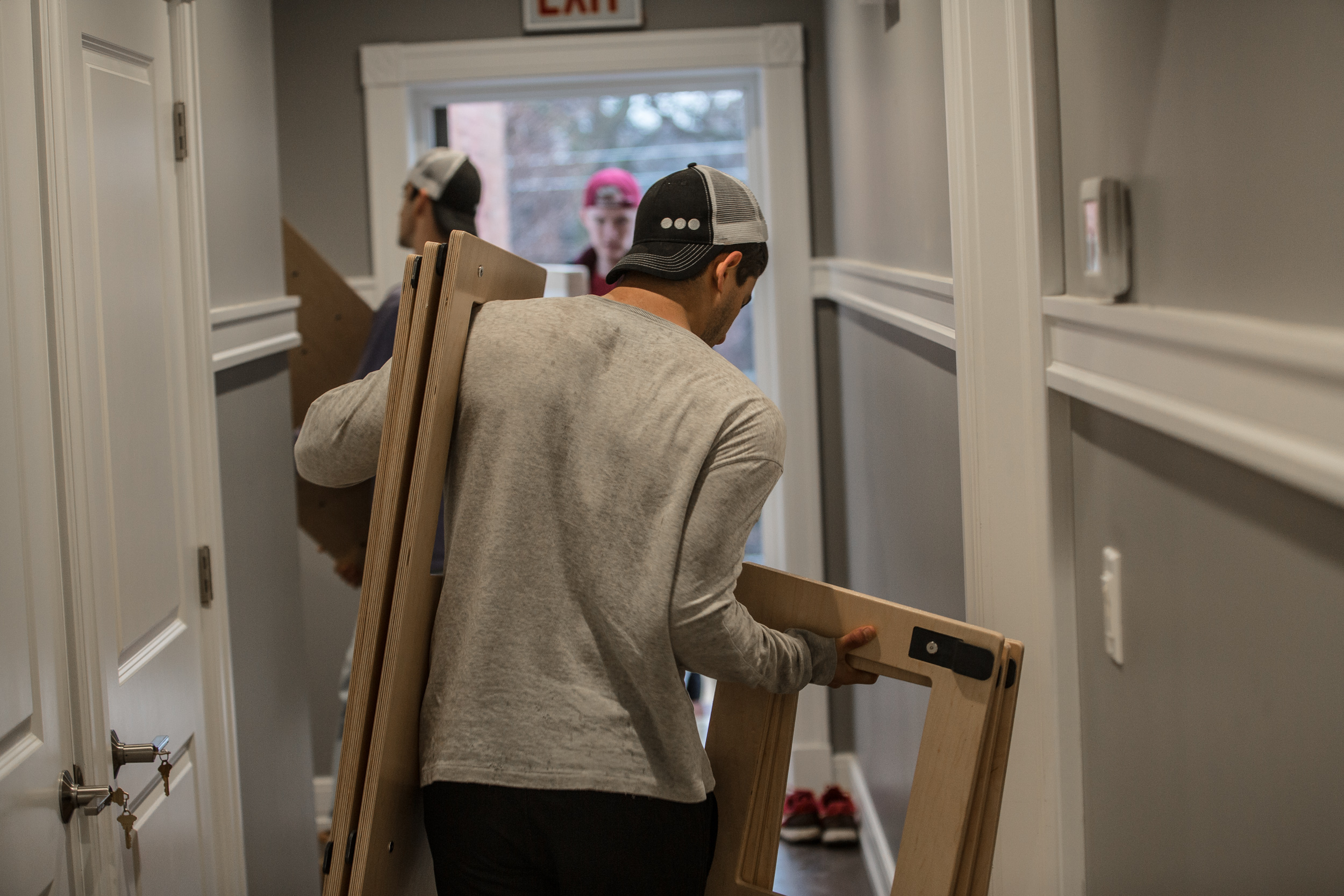 Distributing hundreds of items to the bedrooms