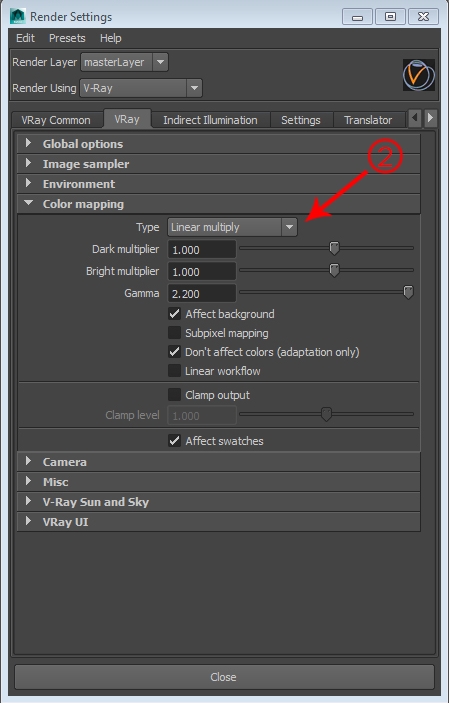 vray color mapping vray color mapping