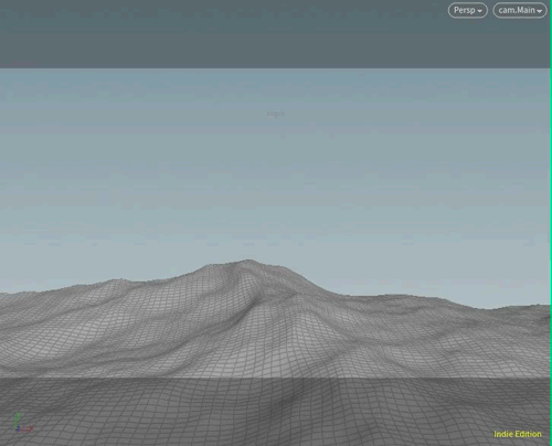 The view through the render camera.