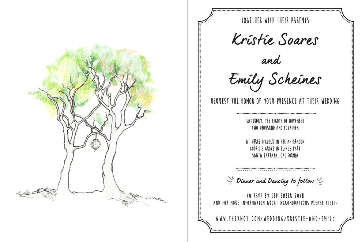 Emily and Kristie's Wedding Invitation