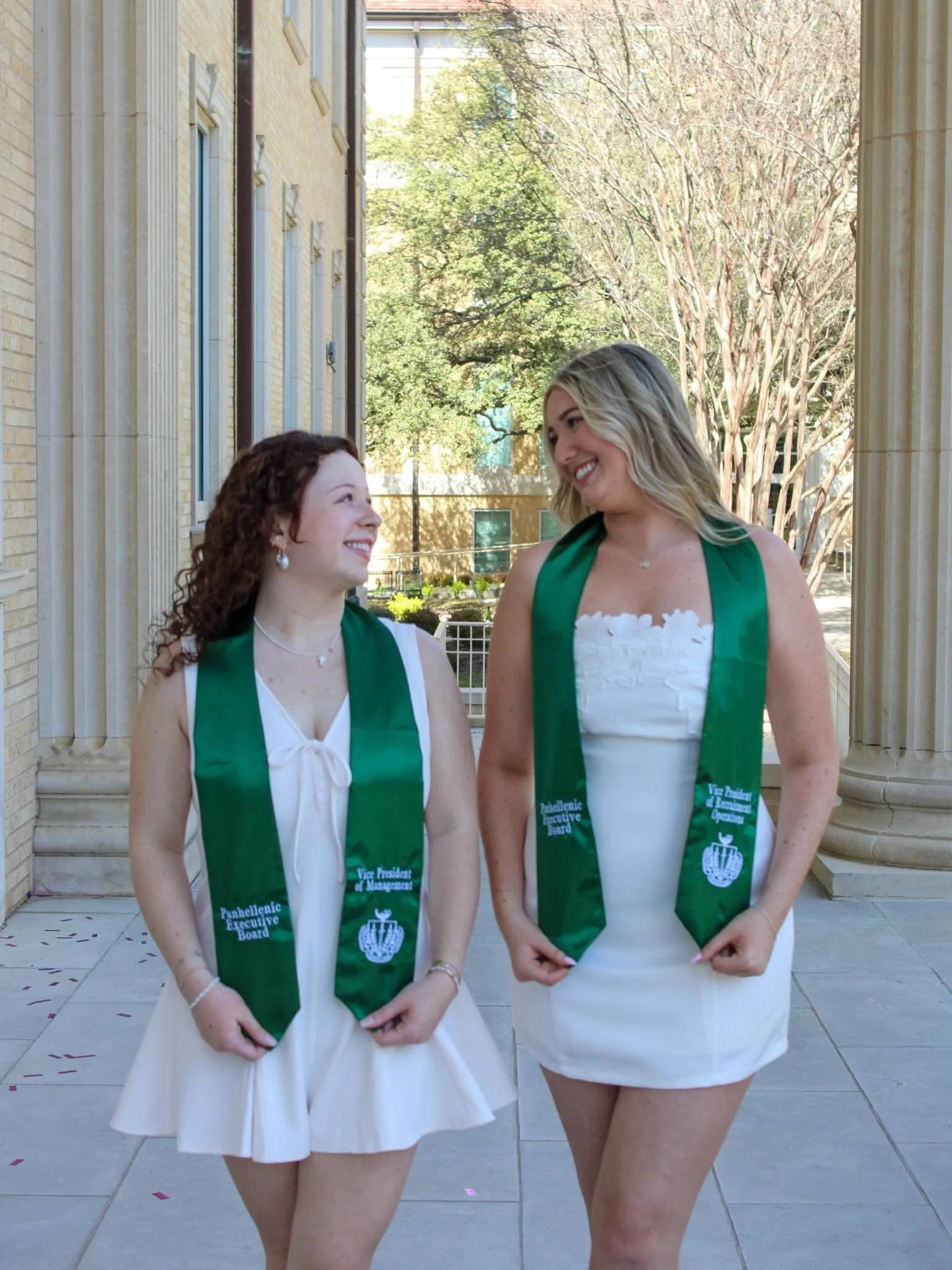 We want to highlight our seniors RILEY &amp; JOSIE who have served on both ADPi &amp; Panhellenic executive boards during their time at TCU! 

&ldquo;Being best friends with Josie and growing alongside her in leadership has been one of the greatest b
