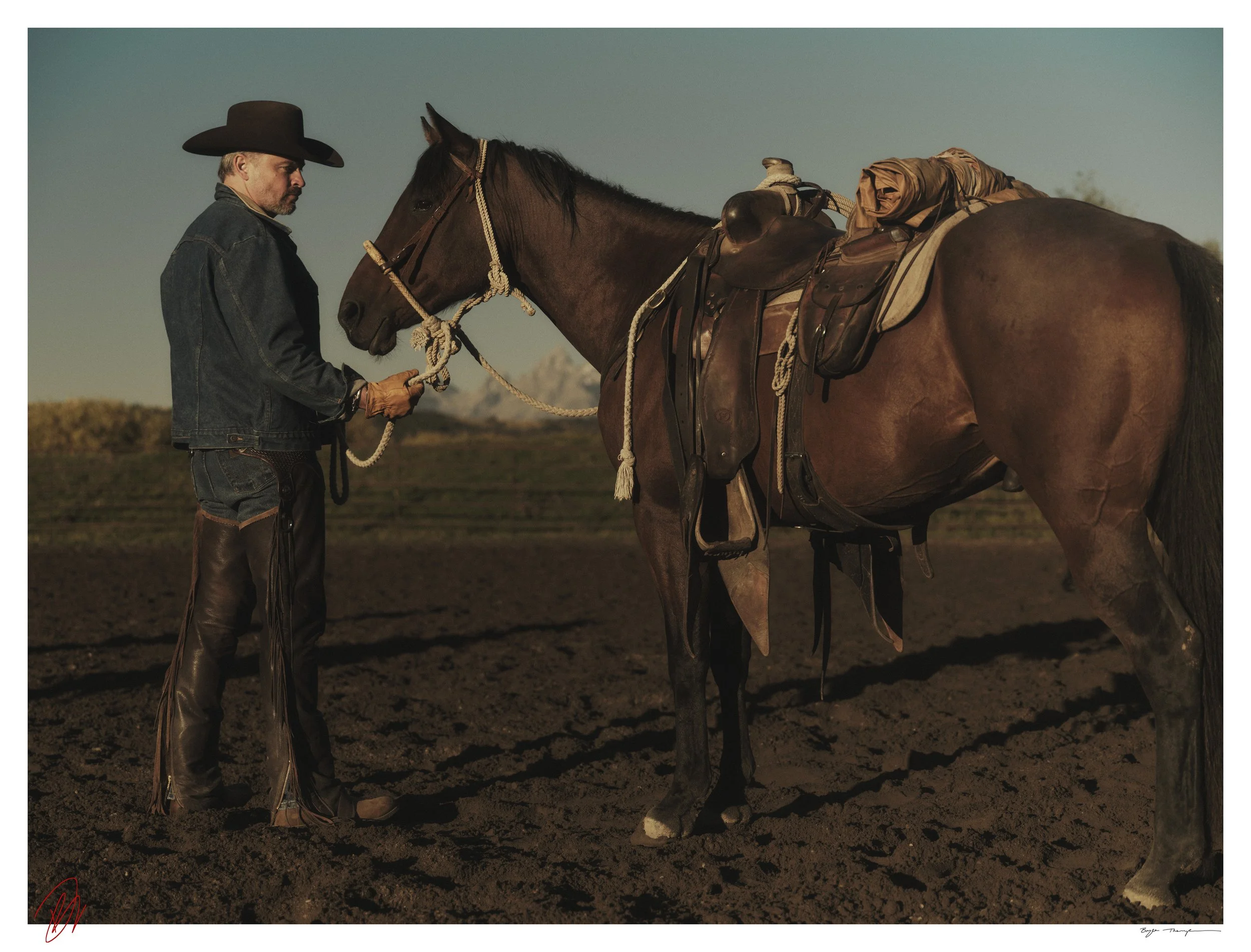 TOM CALMING THE HORSE