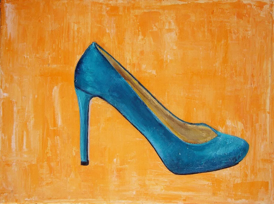 Blue shoe