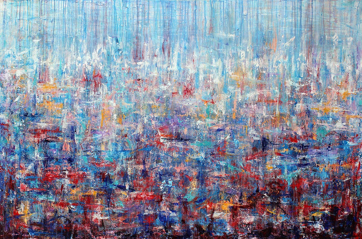 SOLD • Not Fate, Not Luck, Not Serendipity • 56x84"