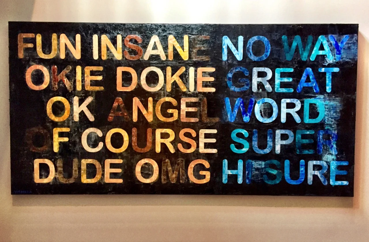 FUN INSANE NO WAY (Commission) 72 x 36", mixed media, 2016