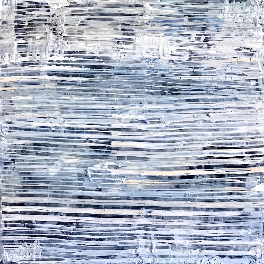 SOLD •  Voicemail #368 (crazy great fun reliable smart) • 12x12"