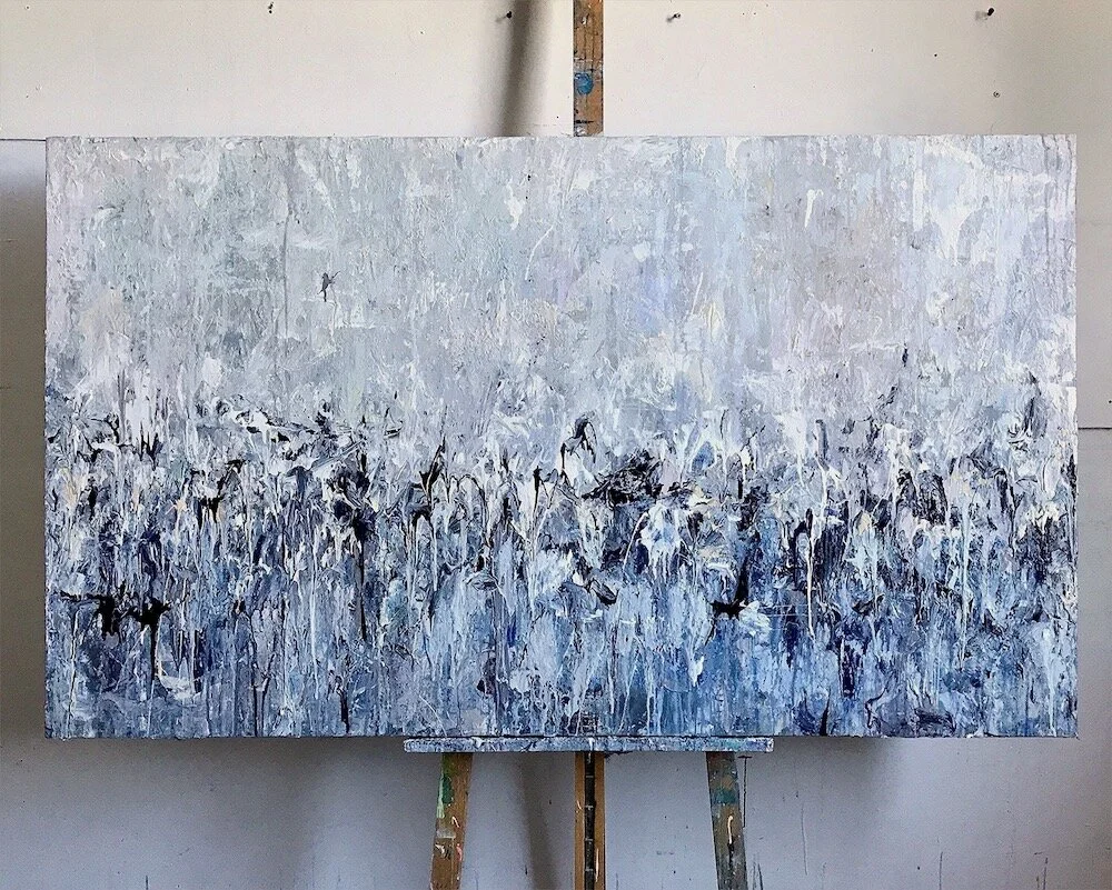 Painting in studio