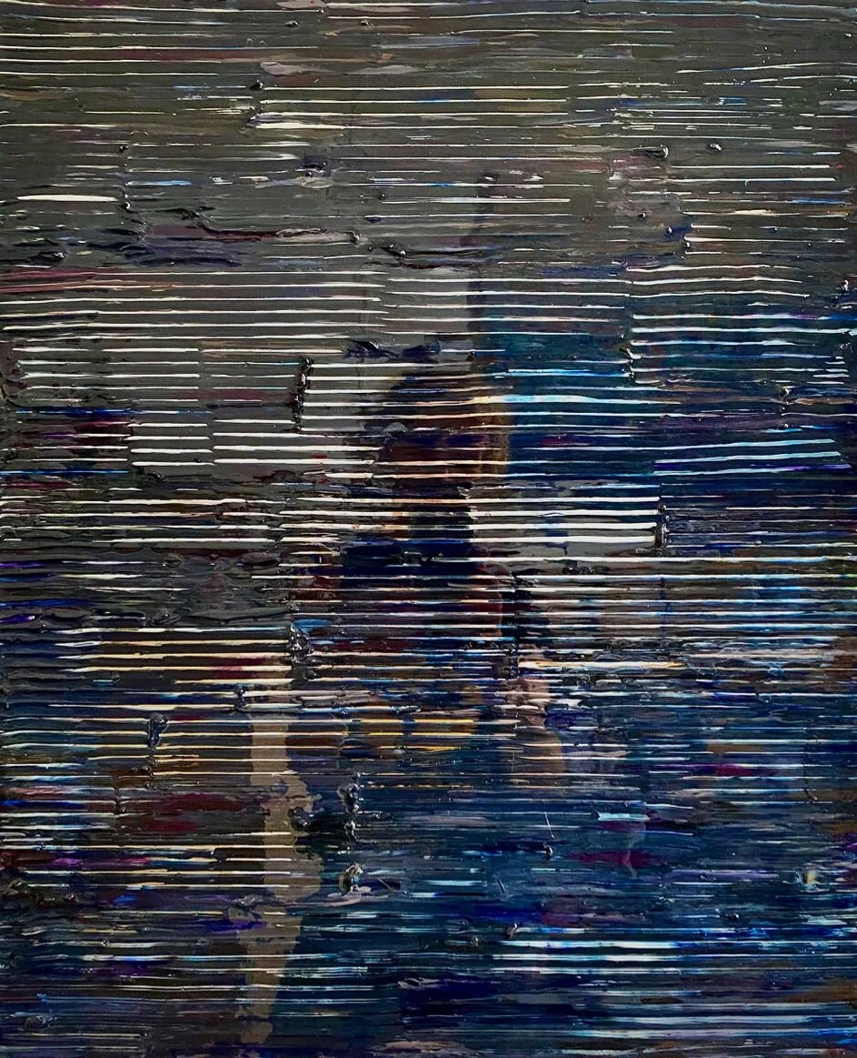 1.+Nikki+Vismara_Voicemail+%23297_SOME+PEOPLE+%28redux%29_24x20%2522_Acrylic%2C+resin+and+mirror+on+panel_2020_horizontal_photographed+inside+studio.jpg