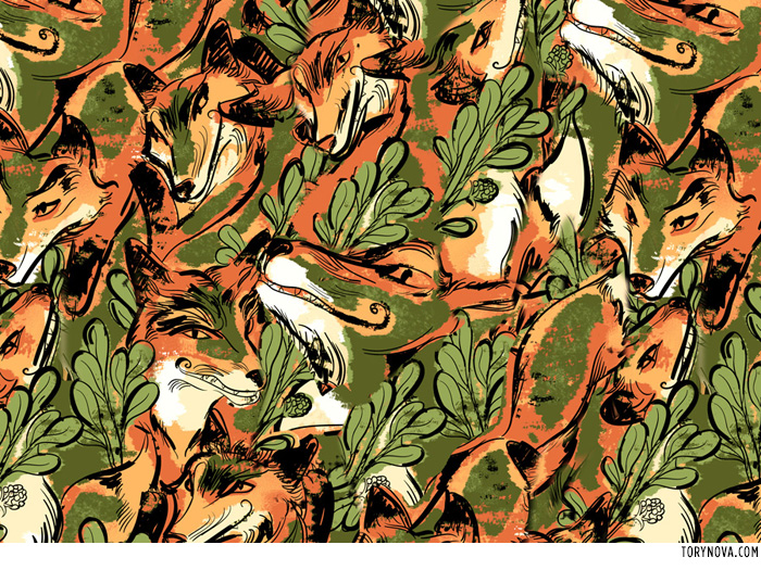 Woodland Fox Print | Torynova.com