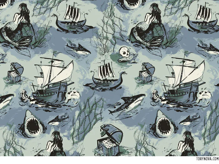 Sea Voyage Print | Torynova.com