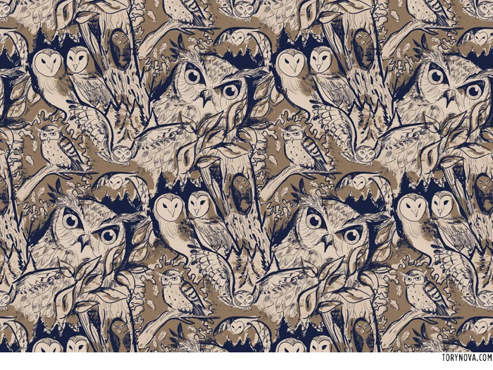 Night Owl Print | Torynova.com