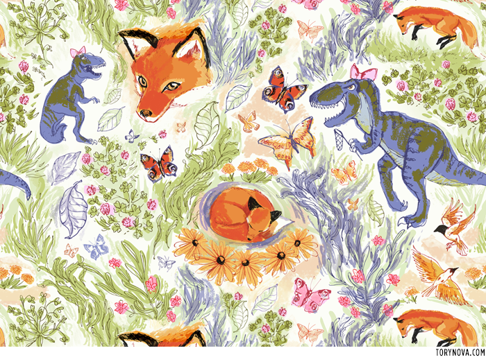 Fox Trex Print | Torynova.com