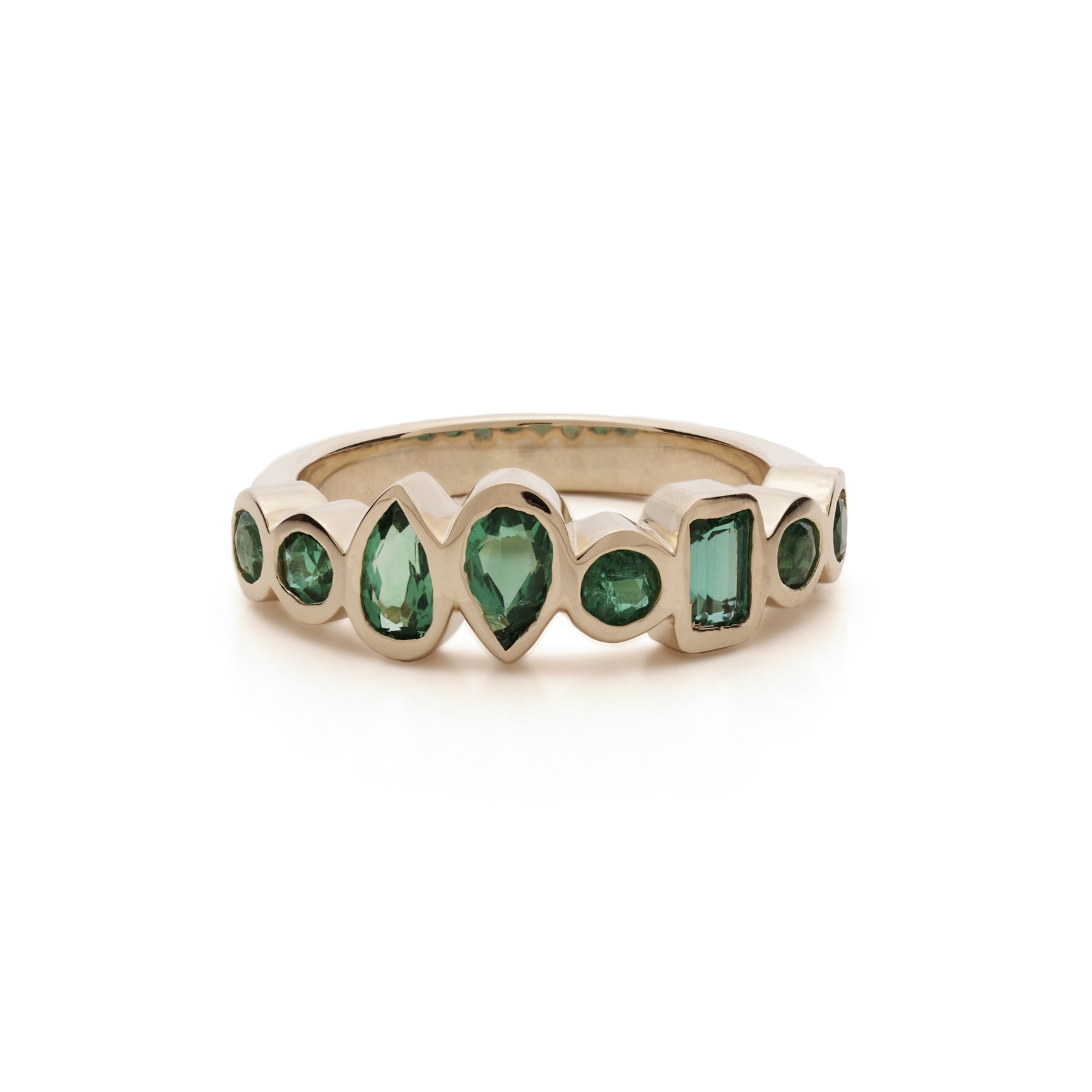 Once Loved, Loved again 18K Emerald Ring Designed with customer's emerald stones