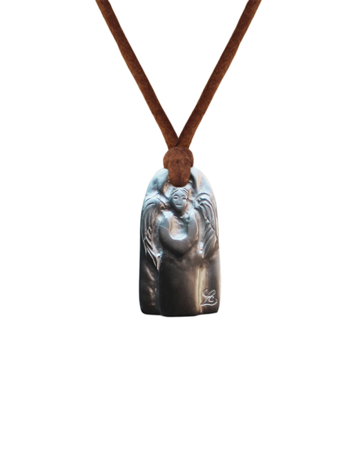 Custom Silver Guardian Angel Pendant A memory of a loved child