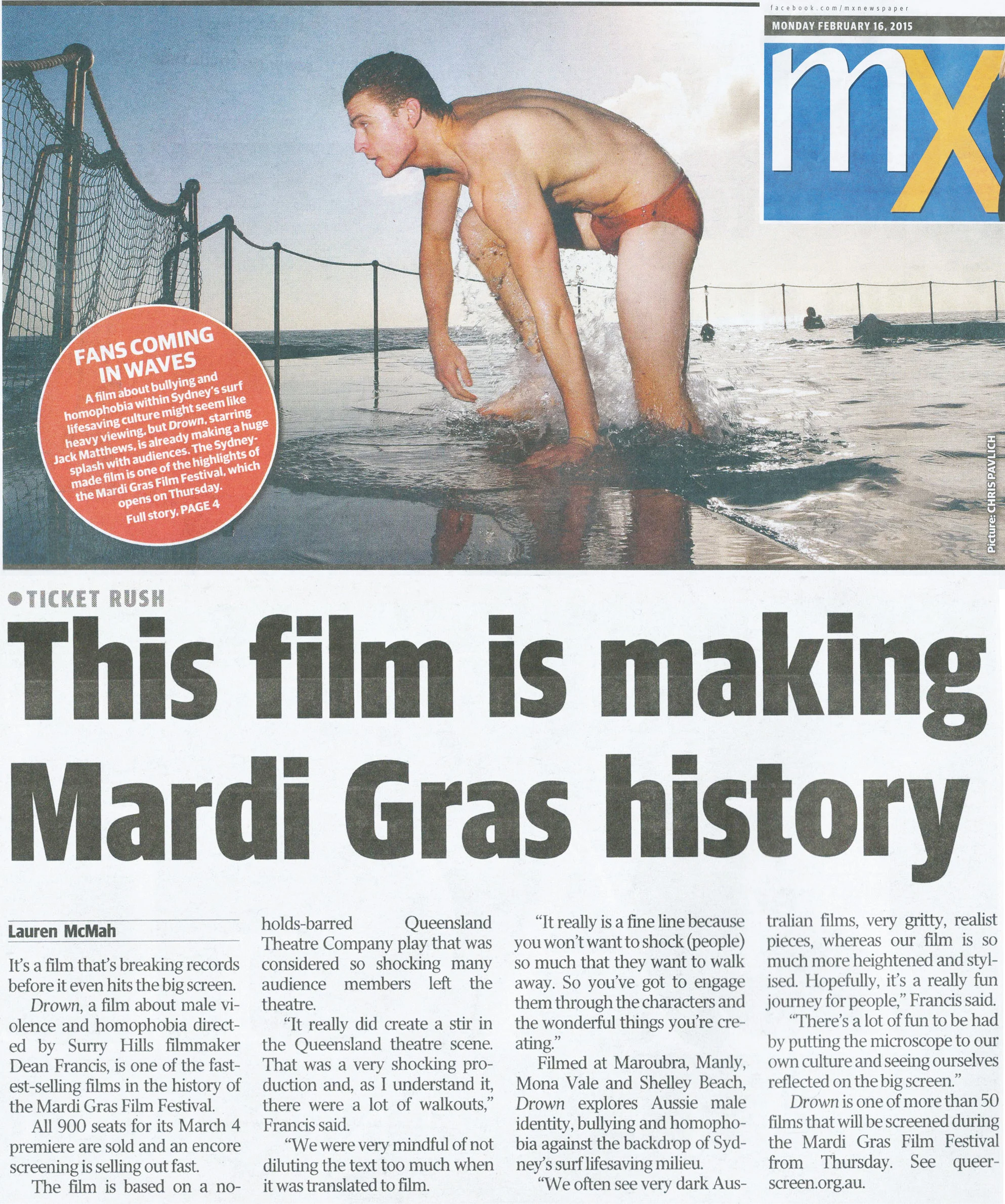 MX Newspaper (front cover)
