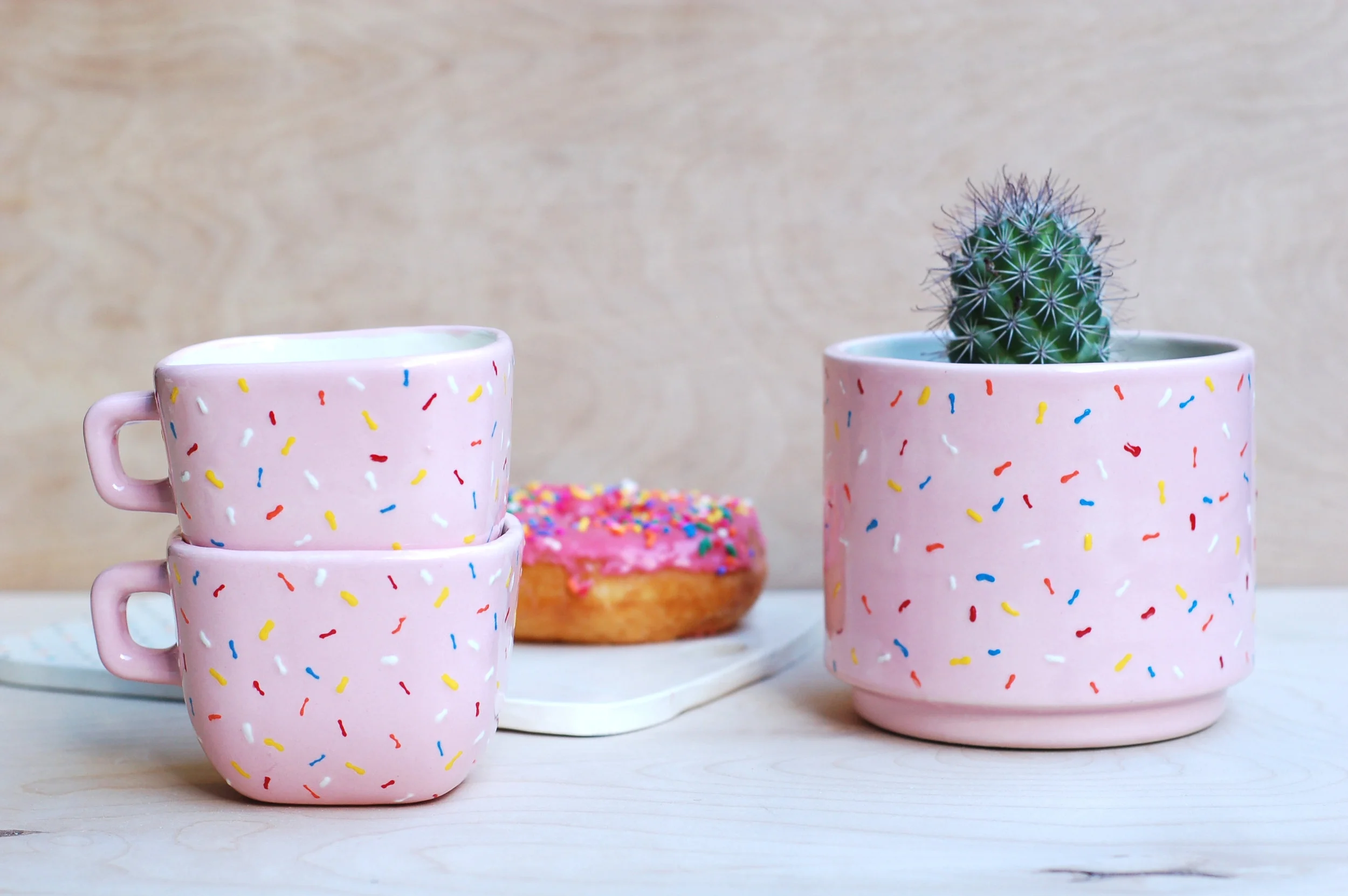 Donut Cups and Planter