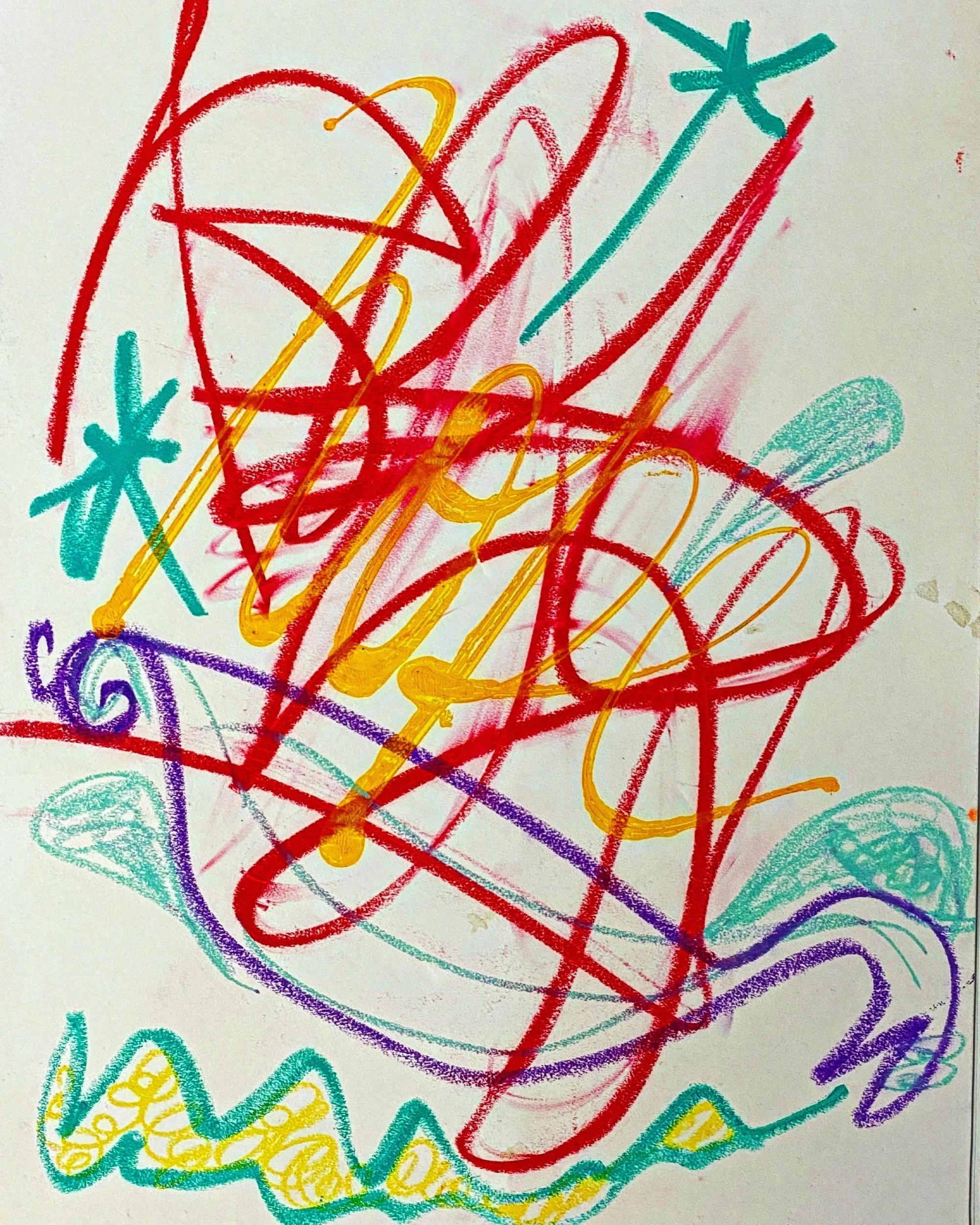 Pan pan 24x18 pastel on paper 2023